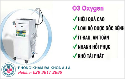 Chữa viêm phụ khoa bằng O3 Oxygen 