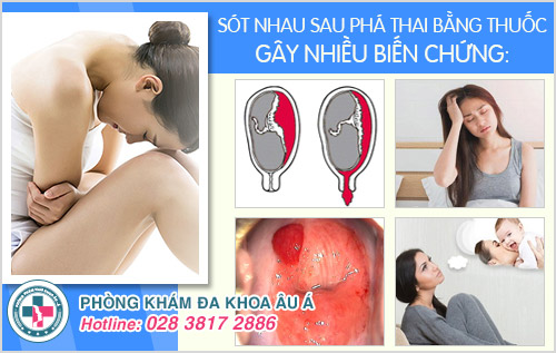 biểu hiện sót nhau khi phá thai bằng thuốc