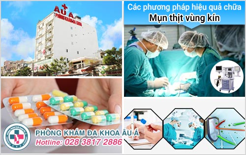 mọc mụn thịt ở môi lớn môi bé