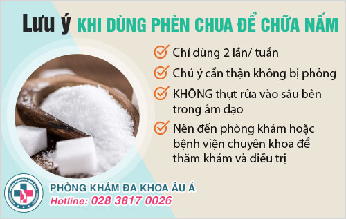 chữa nấm Candida bằng phèn chua