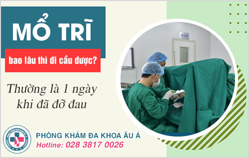 Mổ trĩ bao lâu đi cầu được? Cách để dễ đi cầu sau mổ trĩ