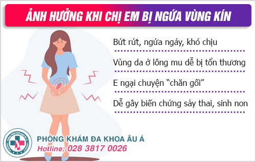 ngứa lông mu