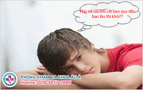 Phù nề sau khi cắt bao quy đầu sau bao lâu thì khỏi?