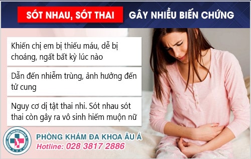 dấu hiệu phá thai còn sót